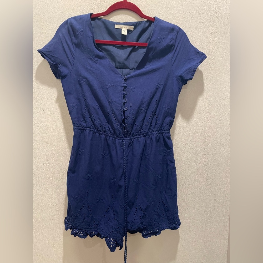 Miami Navy Romper